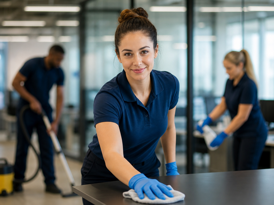 Ascend building services team maintaining a commercial facility